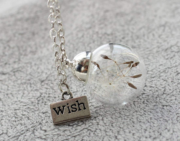 Dandelion Seed "Wish" Necklace