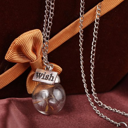 Dandelion Seed "Wish" Necklace